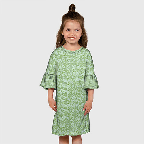 Детское платье Мятный вихрь / 3D-принт – фото 3