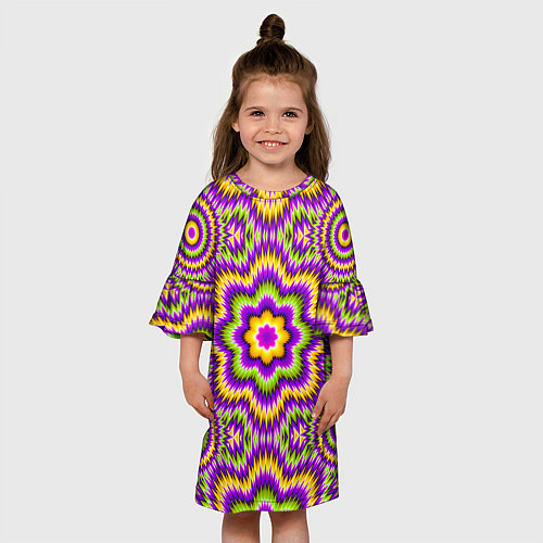 Детское платье Красочная иллюзия расширения / 3D-принт – фото 3