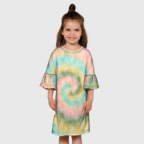 Детское платье Тай-дай болотный / 3D-принт – фото 3