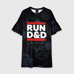Платье клеш для девочки Подземелья и драконы dnd, цвет: 3D-принт