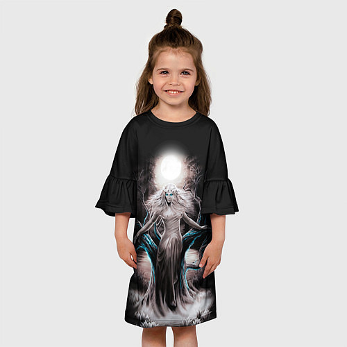 Детское платье Наваждение славянский призрак / 3D-принт – фото 3