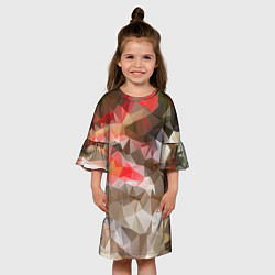 Платье клеш для девочки Pattern style, цвет: 3D-принт — фото 2