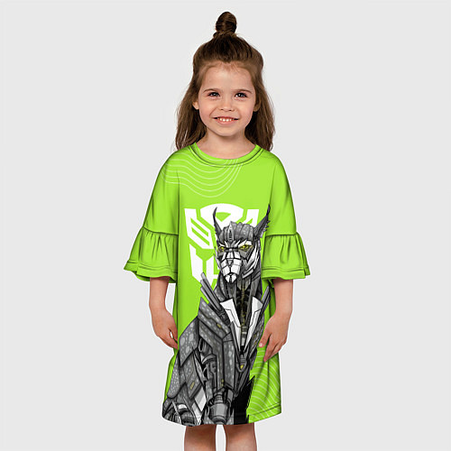 Детское платье Читор и лого фильма Трансформеры / 3D-принт – фото 3