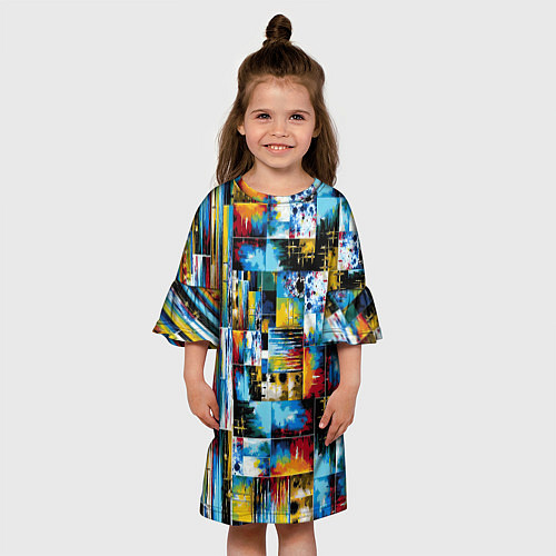 Детское платье Современная живопись / 3D-принт – фото 3