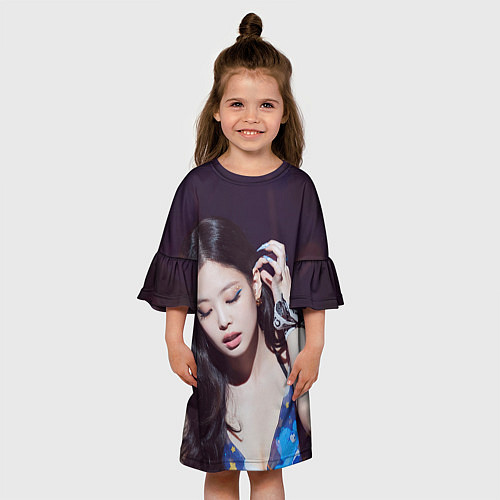 Детское платье Дженни блэкпинк / 3D-принт – фото 3
