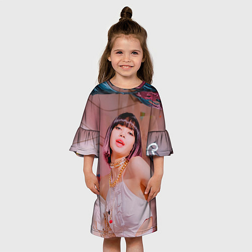 Детское платье Lisa Blackpink / 3D-принт – фото 3