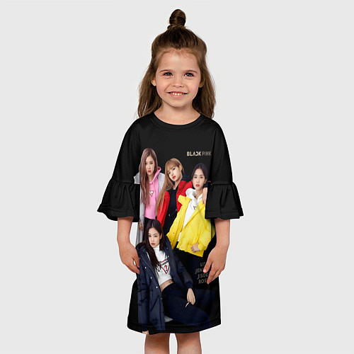 Детское платье Blackpink Bright jackets / 3D-принт – фото 3