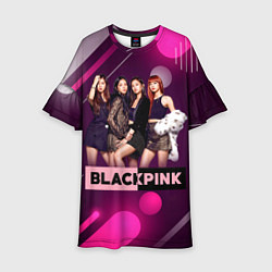 Платье клеш для девочки Kpop Blackpink, цвет: 3D-принт