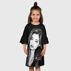 Платье клеш для девочки Jennie Kim Blackpink, цвет: 3D-принт — фото 2