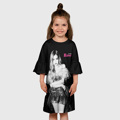 Детское платье Blackpink Beautiful Rose / 3D-принт – фото 3