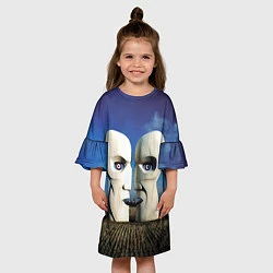 Платье клеш для девочки Pink Floyd The Division Bell, цвет: 3D-принт — фото 2