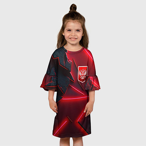 Детское платье Красный герб РФ / 3D-принт – фото 3