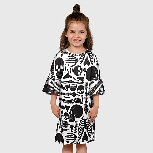 Детское платье Human osteology / 3D-принт – фото 3
