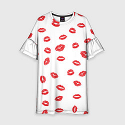 Платье клеш для девочки Kiss, цвет: 3D-принт