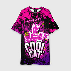 Платье клеш для девочки Jo Jo - Королева убийца cool cat, цвет: 3D-принт