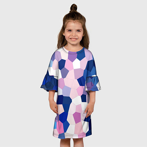 Детское платье Мозаика абстракция / 3D-принт – фото 3