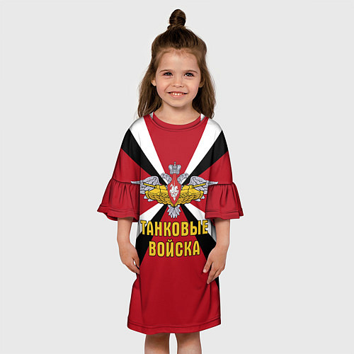Детское платье Танковые Войска - герб / 3D-принт – фото 3