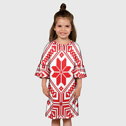 Платье клеш для девочки Национальный, цвет: 3D-принт — фото 2