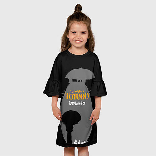 Детское платье Сосед - Тоторо / 3D-принт – фото 3