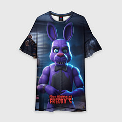 Платье клеш для девочки Five Nights at Freddys Bonnie, цвет: 3D-принт