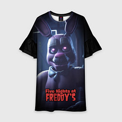 Платье клеш для девочки Five Nights at Freddys Bonnie, цвет: 3D-принт