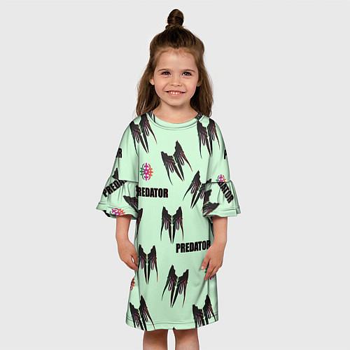 Детское платье Хищник - логотип / 3D-принт – фото 3