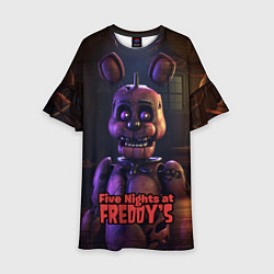 Платье клеш для девочки Five Nights at Freddys Bonnie, цвет: 3D-принт