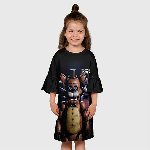 Детское платье Five Nights at Freddys персонажи / 3D-принт – фото 3