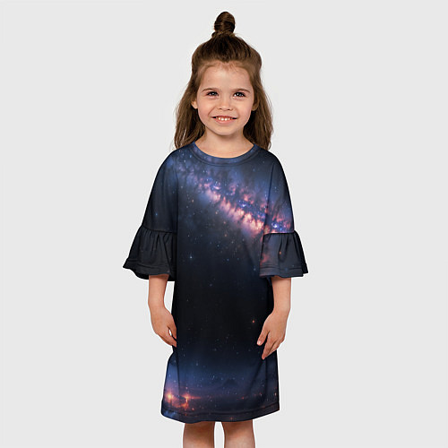 Детское платье Млечный путь в звездном небе / 3D-принт – фото 3