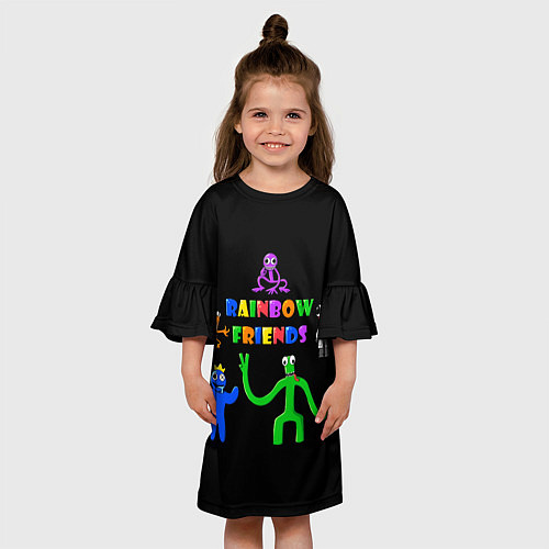 Детское платье Rainbow friends characters / 3D-принт – фото 3