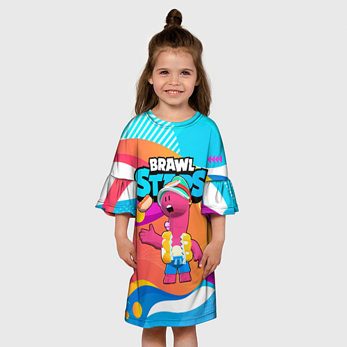 Детское платье Brawl Stars Doug / 3D-принт – фото 3