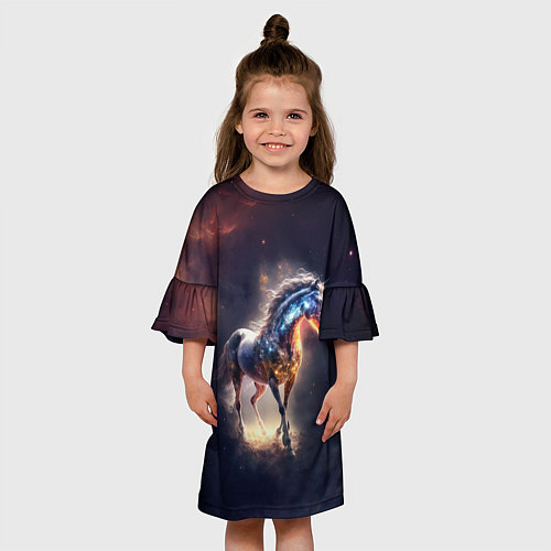 Детское платье Звездный скакун / 3D-принт – фото 3