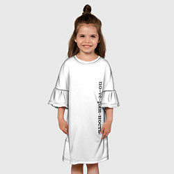 Платье клеш для девочки Потерянность, цвет: 3D-принт — фото 2