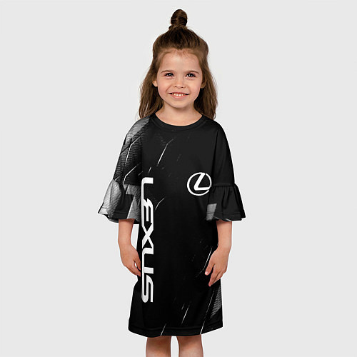 Детское платье Lexus - minimalism / 3D-принт – фото 3
