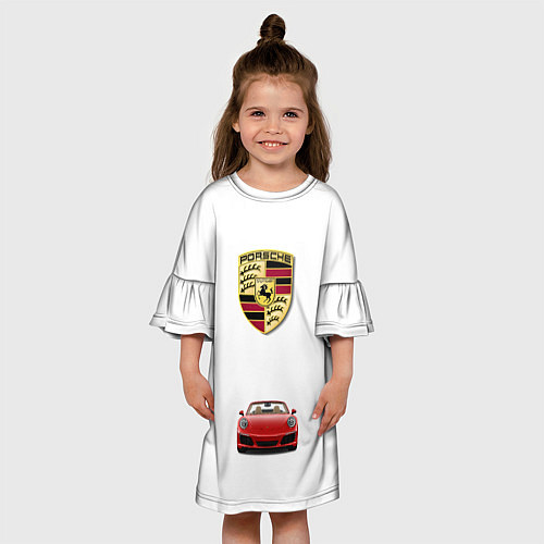 Детское платье Porsche car / 3D-принт – фото 3
