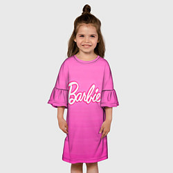 Платье клеш для девочки Барби - Фильм, цвет: 3D-принт — фото 2