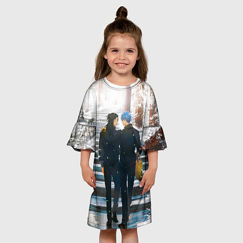 Детское платье Годжо и Гетто - Магическая битва / 3D-принт – фото 3
