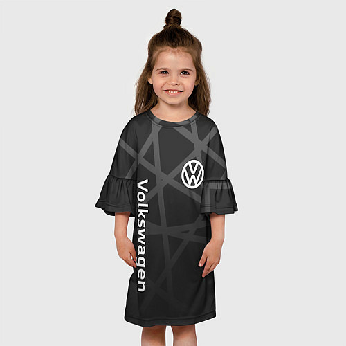 Детское платье Volkswagen - classic black / 3D-принт – фото 3