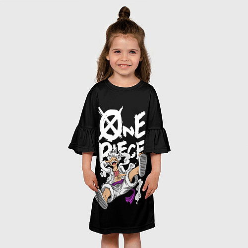 Детское платье One piece - gear 5 luffy / 3D-принт – фото 3