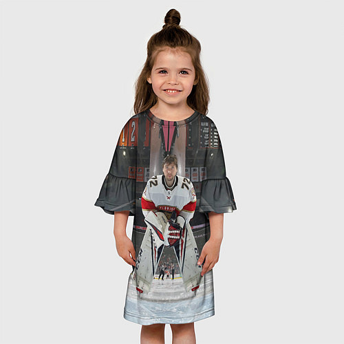 Детское платье Sergey Bobrovsky - Florida panthers - hockey / 3D-принт – фото 3