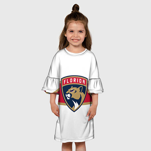 Детское платье Florida panthers - uniform - hockey / 3D-принт – фото 3