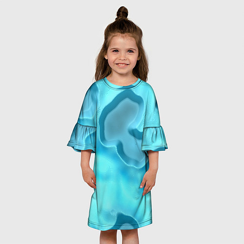 Детское платье Мятые облака / 3D-принт – фото 3