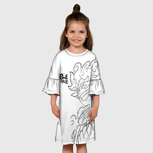 Детское платье Ван пис - Луффи гир 5 / 3D-принт – фото 3