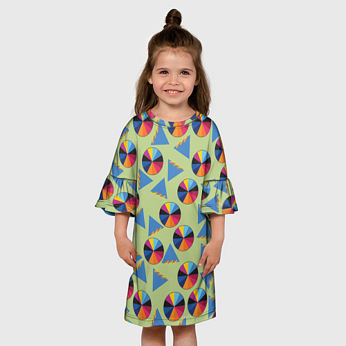 Детское платье Круг и треугольник / 3D-принт – фото 3