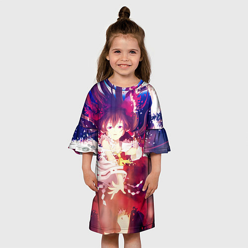 Детское платье Touhou Project Reimu Хакурей / 3D-принт – фото 3