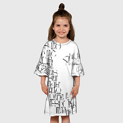 Платье клеш для девочки Армения моя писатель, цвет: 3D-принт — фото 2