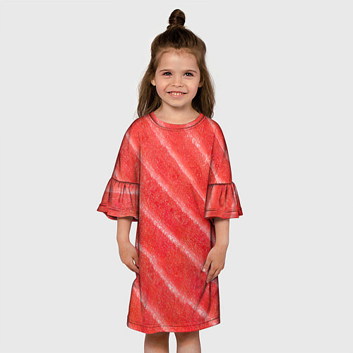 Детское платье Тунец торо суши / 3D-принт – фото 3