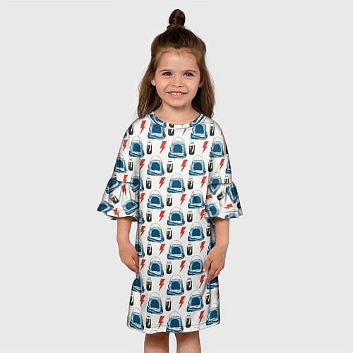 Детское платье Майор том космический узор / 3D-принт – фото 3