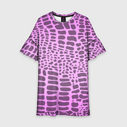 Детское платье Розовая рептилия