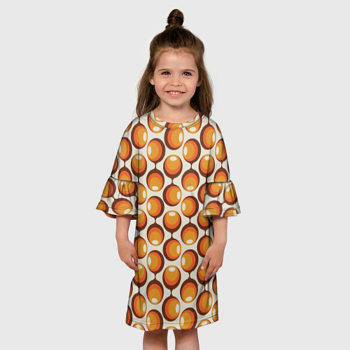 Детское платье Ретро паттерн / 3D-принт – фото 3